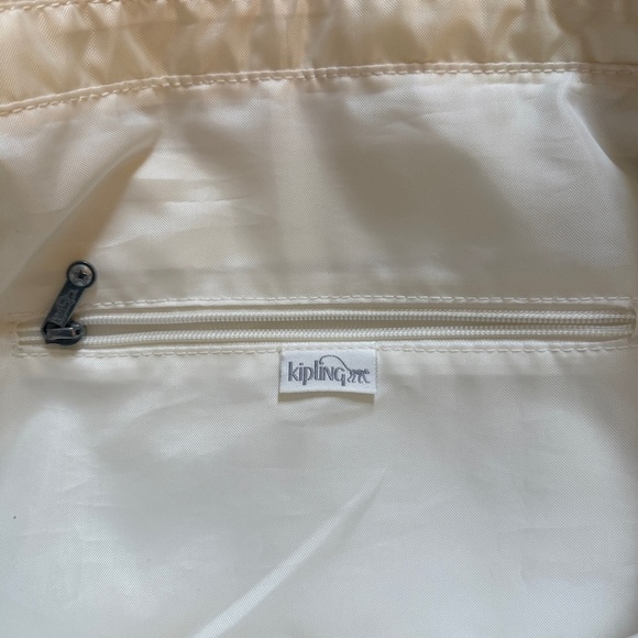 Kipling Cream and Gray Overnight Tote Bag - Picture 9 of 14